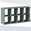 Furinno CUBIC 8-Cube Closet Organizer Open Shelf Extra Thick Frame Sage Green