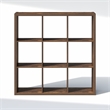 Furinno CUBIC 9-Cube Closet Organizer Open Shelf Extra Thick Frame Amber Pine