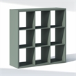 Furinno CUBIC 9-Cube Closet Organizer Open Shelf Extra Thick Frame Sage Green