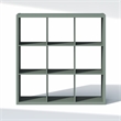 Furinno CUBIC 9-Cube Closet Organizer Open Shelf Extra Thick Frame Sage Green