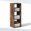 Furinno CUBIC 3-Cube Closet Organizer Open Shelf Extra Thick Frame Amber Pine