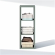 Furinno CUBIC 3-Cube Closet Organizer Open Shelf Extra Thick Frame Sage Green