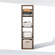 Furinno CUBIC 4-Cube Open Shelf Extra Thick Frame Amber Pine