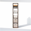 Furinno CUBIC 5-Cube Closet Organizer Open Shelf Extra Thick Frame Amber Pine