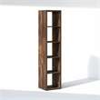 Furinno CUBIC 5-Cube Closet Organizer Open Shelf Extra Thick Frame Amber Pine