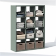Furinno CUBIC 12-Cube Open Shelf Extra Thick Frame Sage Green