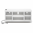 Furinno FARMHOUSE TV Stand w/ Charging 3-Tier Console for TVs up to 55