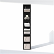 Furinno CUBICLE 6-Tier Closet Organizer Open Shelf Storage Blackwood
