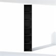 Furinno CUBICLE 6-Tier Closet Organizer Open Shelf Storage Blackwood