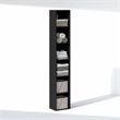 Furinno CUBICLE 6-Tier Closet Organizer Open Shelf Storage Blackwood