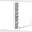 Furinno PASIR 8-Tier Closet Organizer AdJUSTable Open Shelf 12-Inch White
