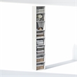 Furinno PASIR 8-Tier Closet Organizer AdJUSTable Open Shelf 12-Inch White