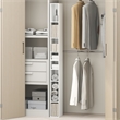 Furinno FULDA 8-Tier Closet Organizer AdJUSTable Open Shelf 6-Inch White