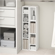 Furinno FULDA 8-Tier Closet Organizer AdJUSTable Open Shelf 6-Inch White