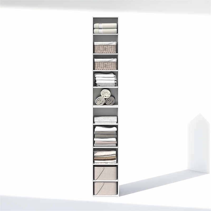 Furinno PASIR 10-Tier Closet Organizer AdJUSTable Open Shelf 12
