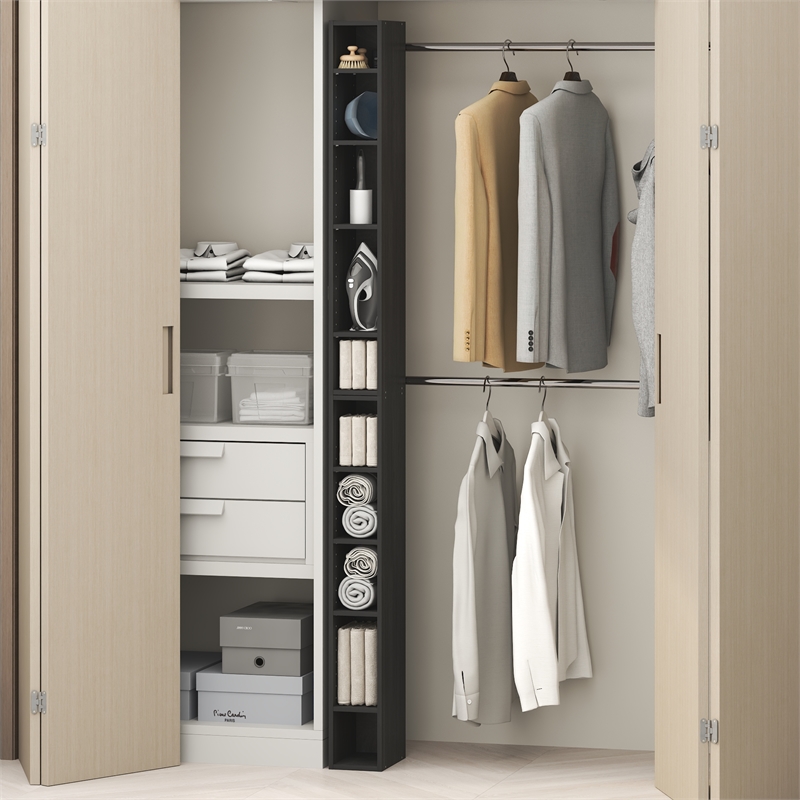 Furinno FULDA 10-Tier Closet Organizer AdJUSTable Open Shelf 6