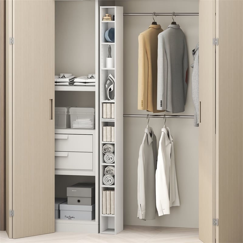 Furinno FULDA 10-Tier Closet Organizer AdJUSTable Open Shelf 6