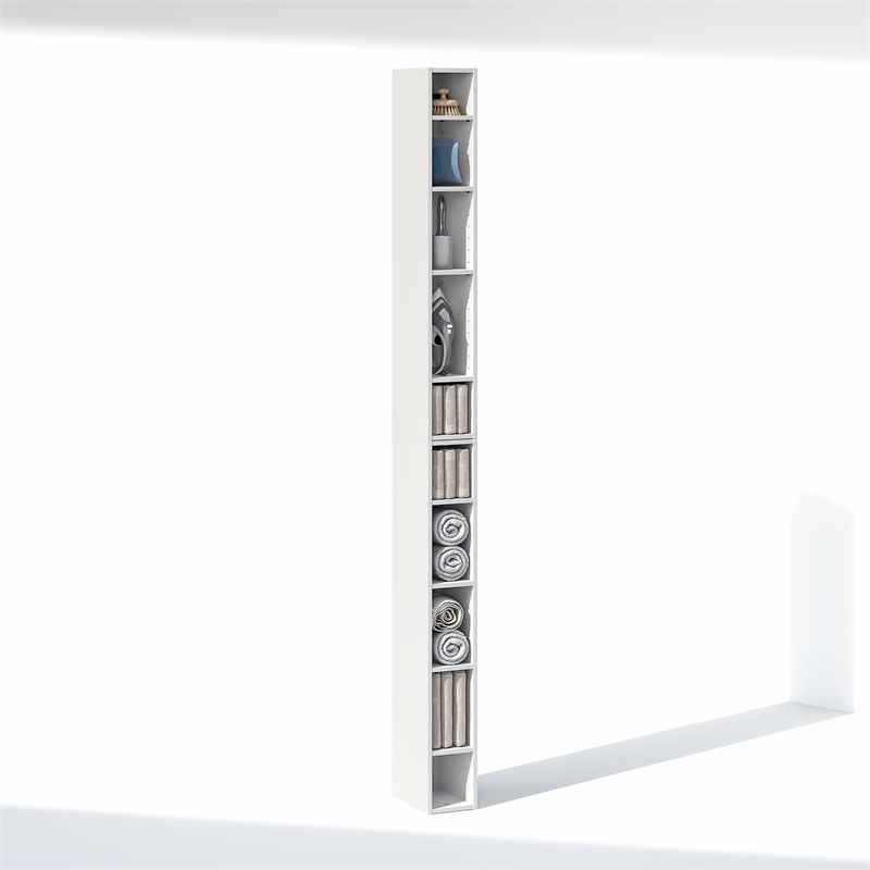 Furinno FULDA 10-Tier Closet Organizer AdJUSTable Open Shelf 6