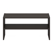 Furinno FANO 24-Inch Stackable Shoe Rack for Closet Entryway Black Dark Oak