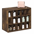 Furinno FANO 15-Cube Stackable Shoe Rack for Closet Entryway Amber Pine