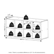 Furinno FANO 8-Cube Stackable Shoe Rack for Closet Entryway Amber Pine