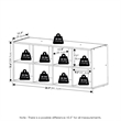 Furinno FANO 8-Cube Stackable Shoe Rack for Closet Entryway White