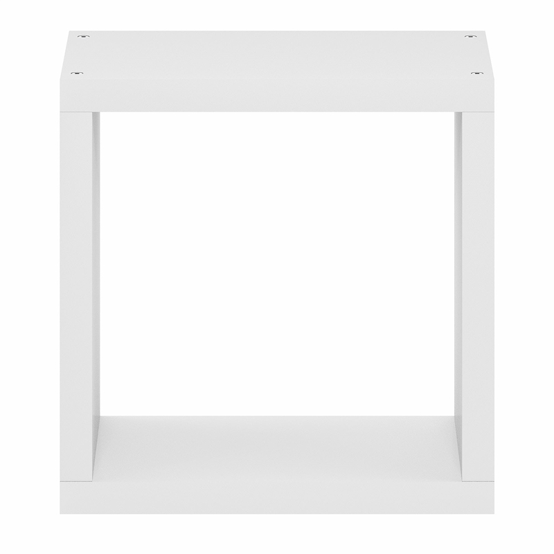 Furinno CUBICLE Extra Thick Cube Wall Mounted Bookshelf White