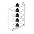 Furinno PASIR 4-Tier Bookcase with Open Storage Shelf Amber Pine
