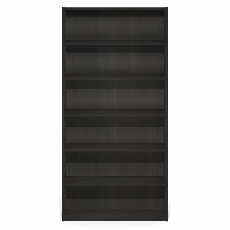 Furinno PASIR 6-Tier Open Storage Bookcase 9.4x31.5x63 Espresso