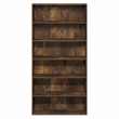 Furinno PASIR 6-Tier Open Bookshelf 9.4x31.5x63 Amber Pine