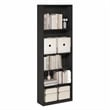Furinno JAYA 5-Tier Open Storage Bookshelf 9.5x24.6x71.1 Espresso