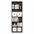 Furinno JAYA 5-Tier Open Storage Bookshelf 9.5x24.6x71.1 Espresso