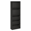 Furinno JAYA 5-Tier Open Storage Bookshelf 9.5x24.6x71.1 Espresso