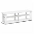 Furinno NELLY 3-Tier TV Center Soft Edges for TV up to 50
