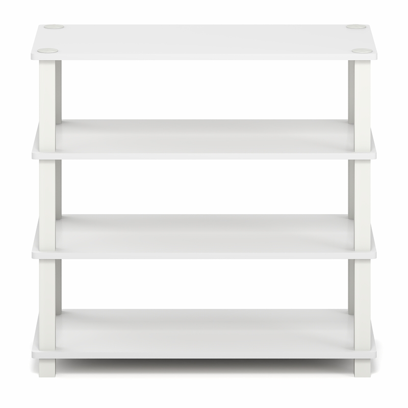 Furinno TURN-S-TUBE 4-Tier Shoe Rack 11.6x23.6x22.3 White