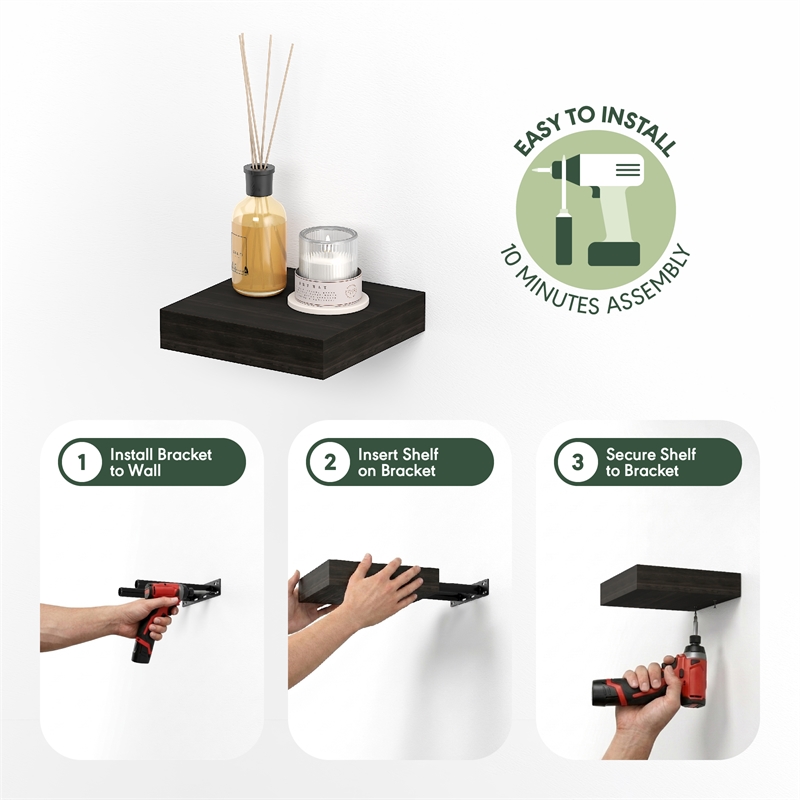 Furinno TANNA Set of 2 9x9 2