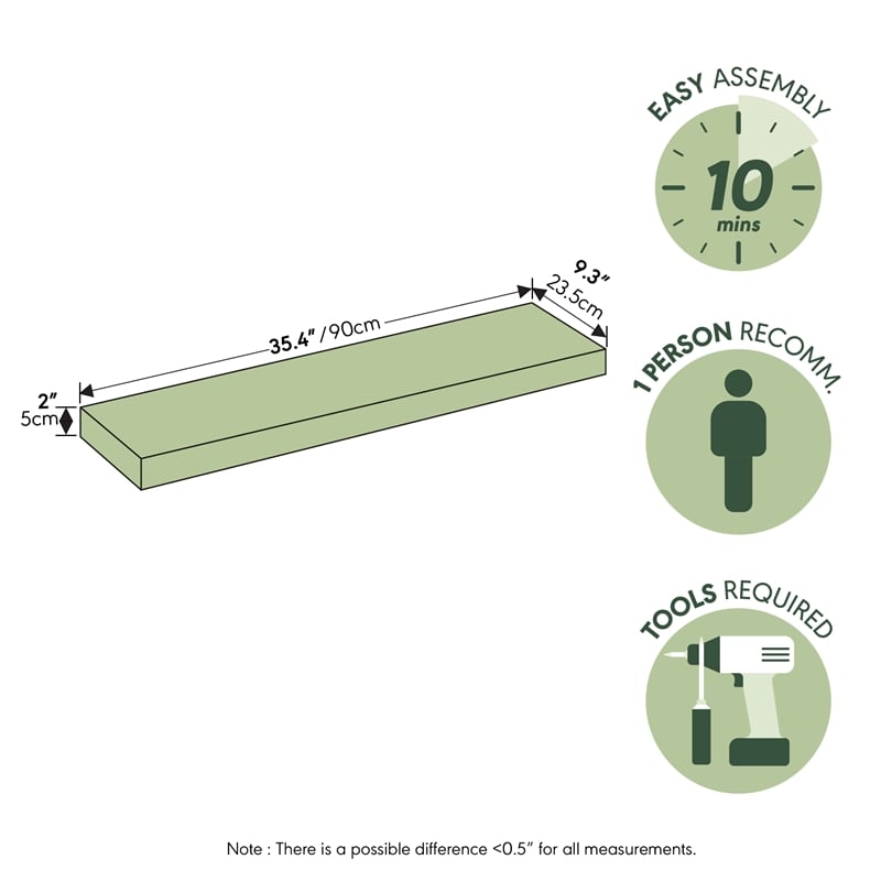 Furinno TANNA Set of 2 9x35 2