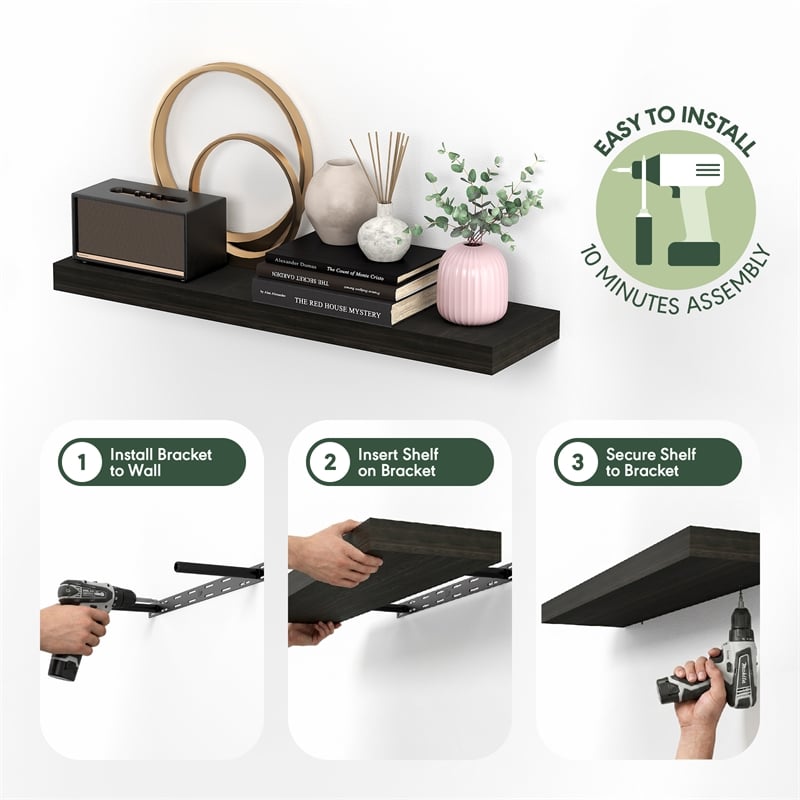 Furinno TANNA Set of 2 12x35 2