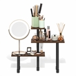 Furinno TURN-N-TUBE 3-Tier AdJUSTable Countertop Corner Organizer Amber Pine