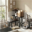 Furinno TURN-N-TUBE 3-Tier AdJUSTable Countertop Corner Organizer Espresso