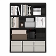 Furinno PASIR 4-Tier Open Bookshelf Easy Assembly 9.3x31.3x41.8 Espresso
