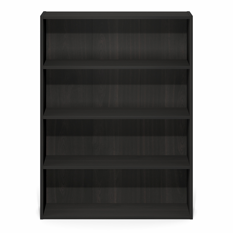 Furinno PASIR 4-Tier Open Bookshelf Easy Assembly 9.3x31.3x41.8 Espresso