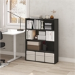 Furinno PASIR 4-Tier Open Bookshelf Easy Assembly 9.3x31.3x41.8 Espresso