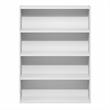 Furinno PASIR 4-Tier Open Bookshelf Easy Assembly 9.3x31.3x41.8 White