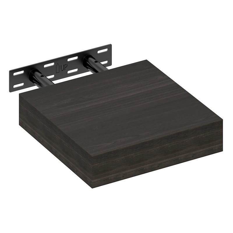 Furinno TANNA 9 x 9 2-in Thick Invisible Brackets Floating Shelves Tobacco Oak