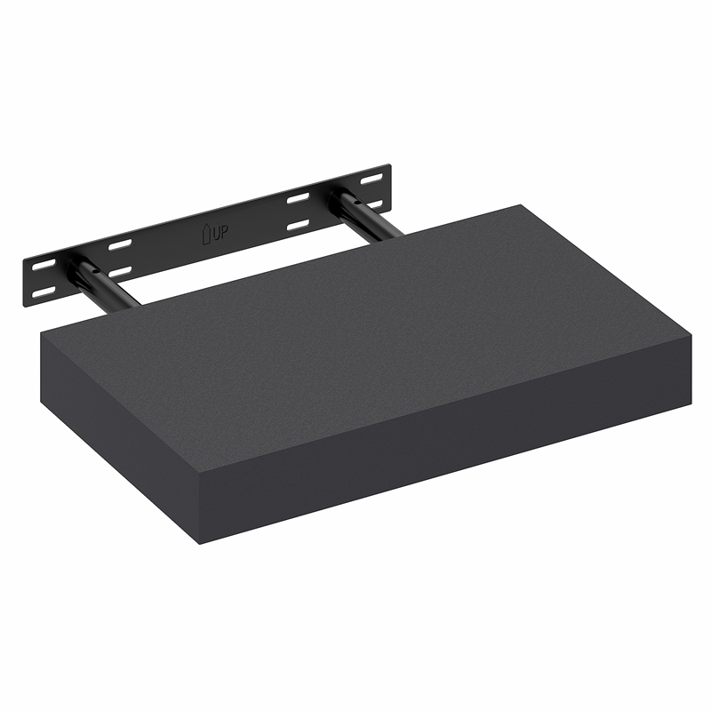 Furinno TANNA 9 x 16 2-in Thick Invisible Brackets Floating Shelves Americano