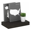Furinno TANNA 9 x 16 2-in Thick Invisible Brackets Floating Shelves Tobacco Oak