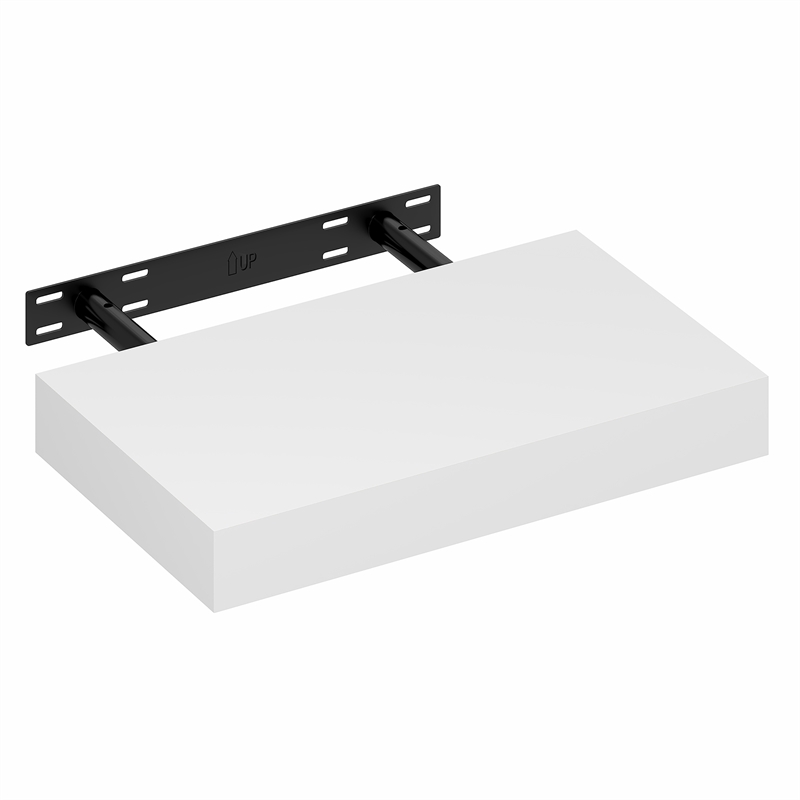 Furinno TANNA 9 x 16 2-in Thick Invisible Brackets Floating Shelves White