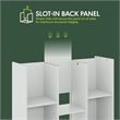 Furinno LUDER 11-Cube Closed Back Bookcase 9.4 x 29.1 x 41.7 Plain White