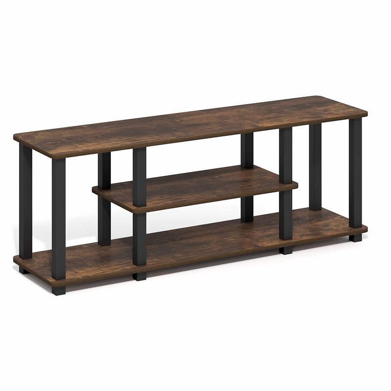 Furinno TURN-N-TUBE 3-Tier Entertainment Center for TVs up to 50